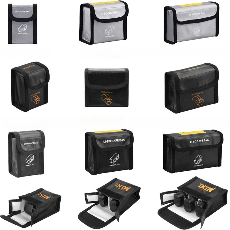 Drone Battery Bag - Sac de sécurité Portable ignifuge et